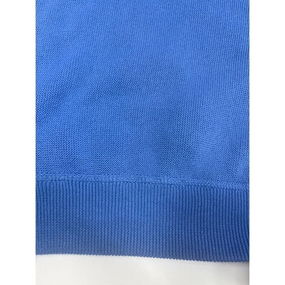 Peru Unlimited Mens Sweater Size Large Blue Crew Neck Pima Cotton Interlock - Picture 12 of 12